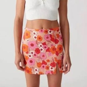 Urban Outfitters Floral Mini Skirt
